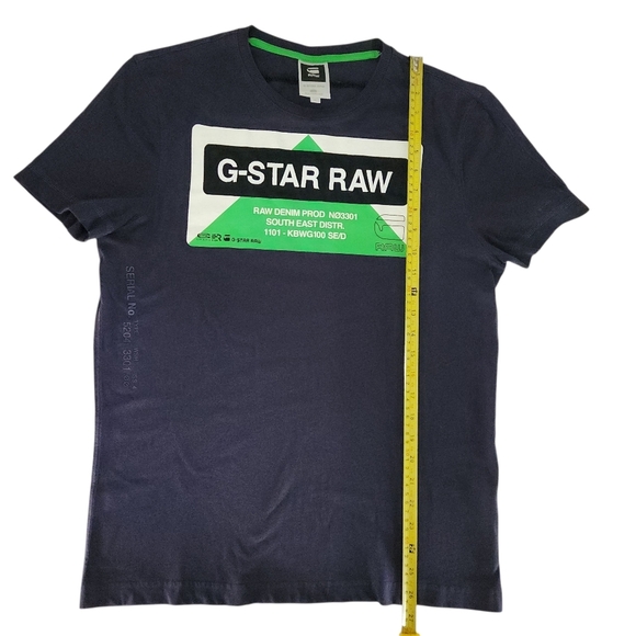 G-STAR RAW Graphic Logo T-Shirt navy medium - Picture 11 of 13